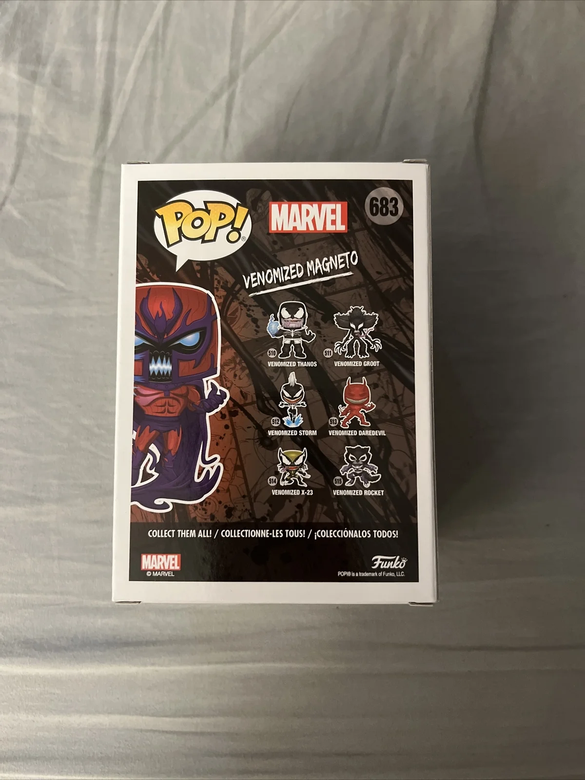 POP Venom Carnage 678 #   371 #   Loki Venomizado 368 #   VENENO CORRUPTO # 517 BLACK PANTHER # 370 MAGNETO # 683 Figuras de Acción Coleccionables