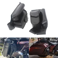 PU leather kettle bag motorcycle retro saddle bag For Harley-Davidson Touring '93-'21 Road King Electra Glides Road Glides