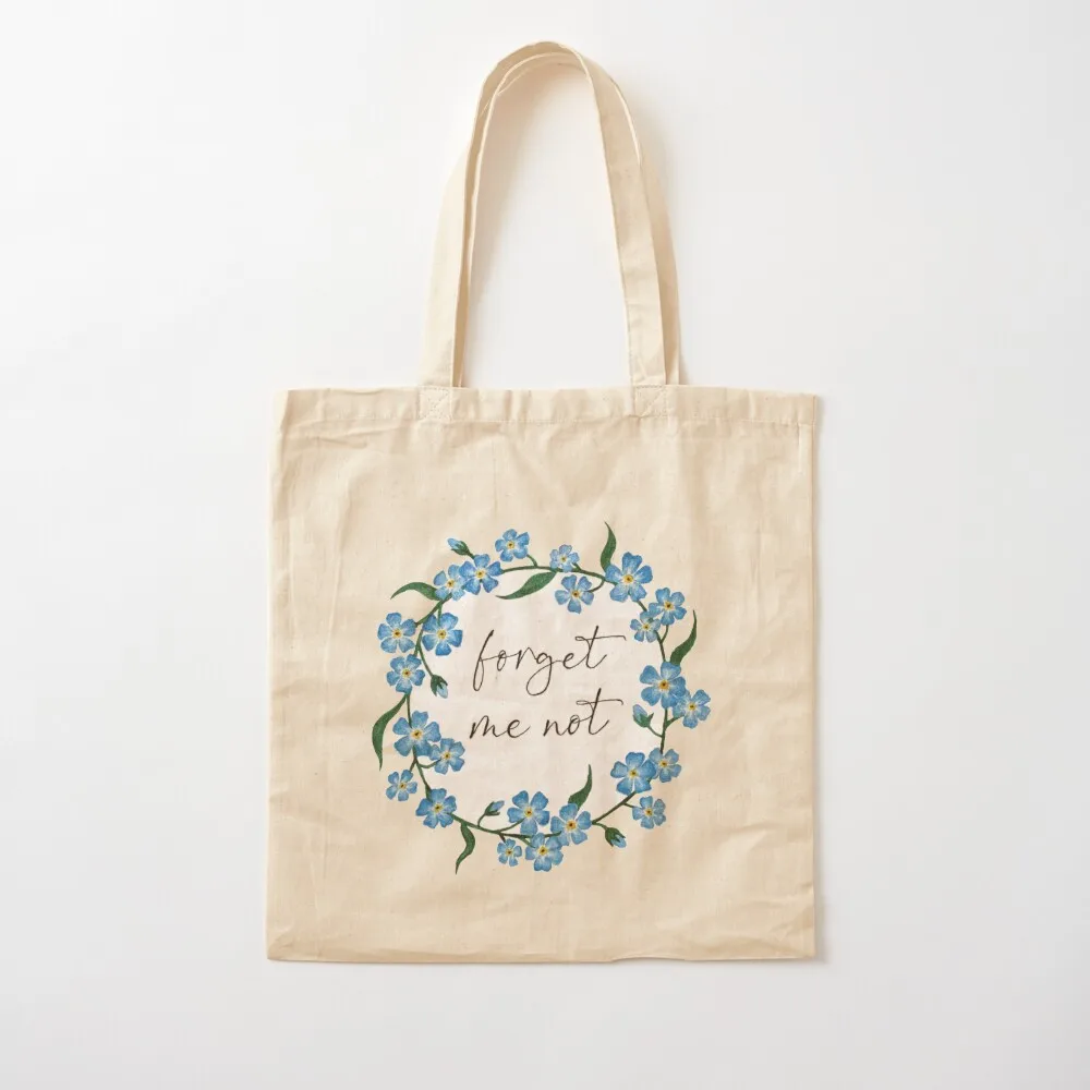 Forget Me Not Tote Bag tote men the personalized canvas bags