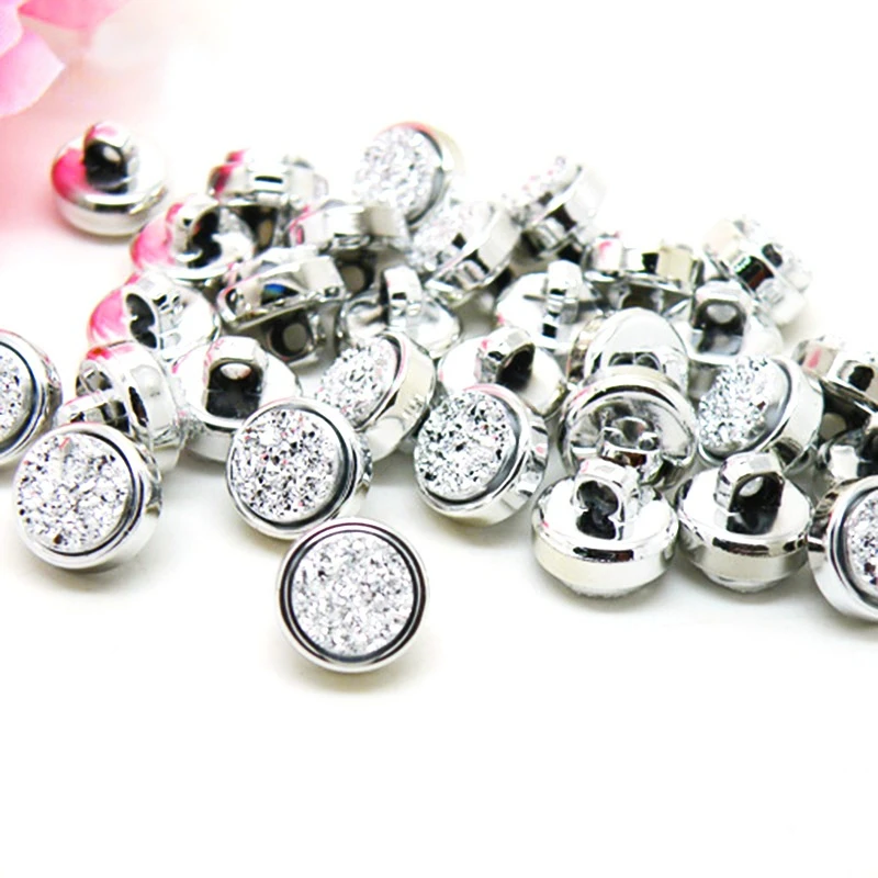 10mm Resin Buttons Scrapbook diy clothing buttons vintage buttons sewing tools and accessoires sewing supplies costura crafts