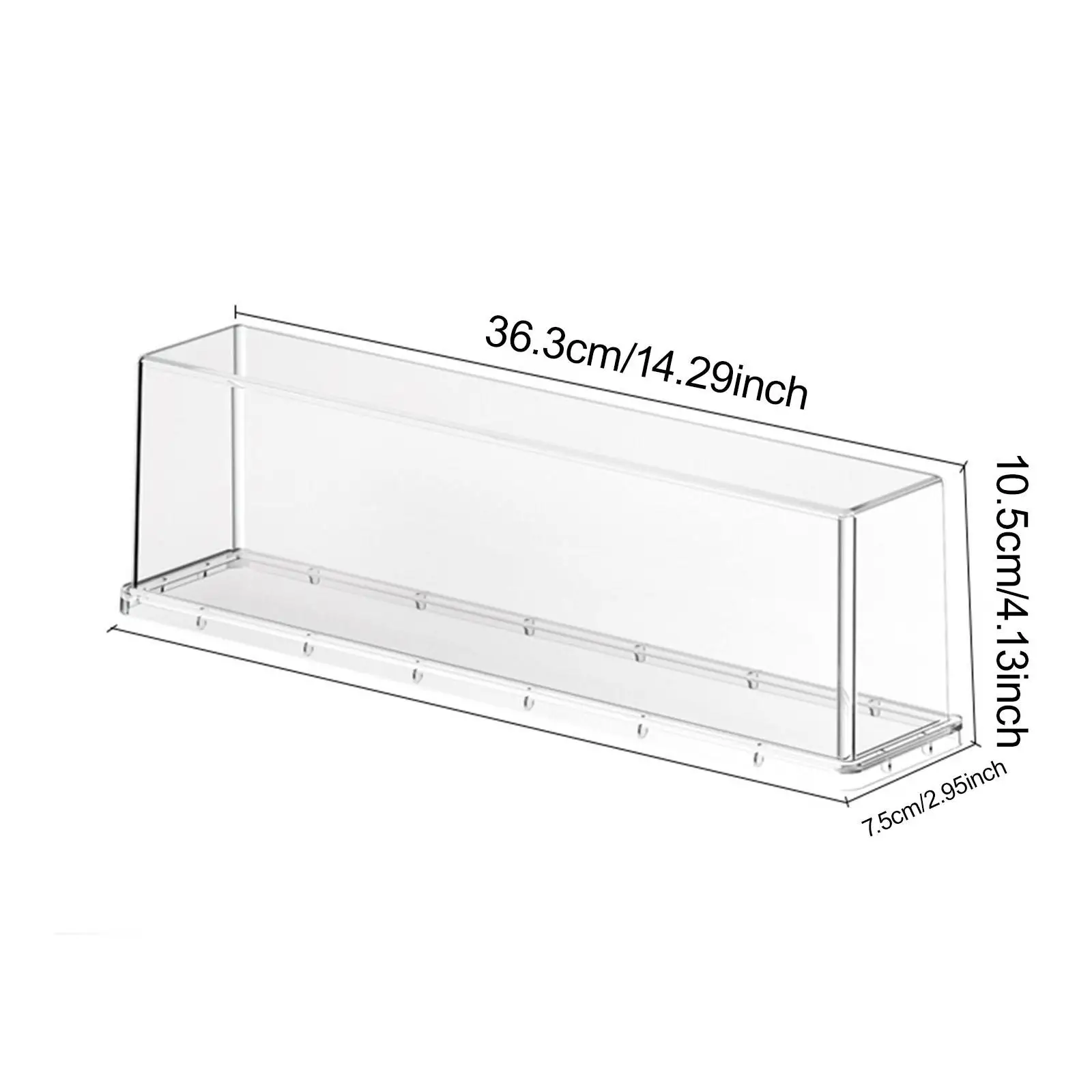 Transparent Display Cases for Collectibles Figures Miniatures Stackable Storage Bin with Dustproof Cover for Model Showcase