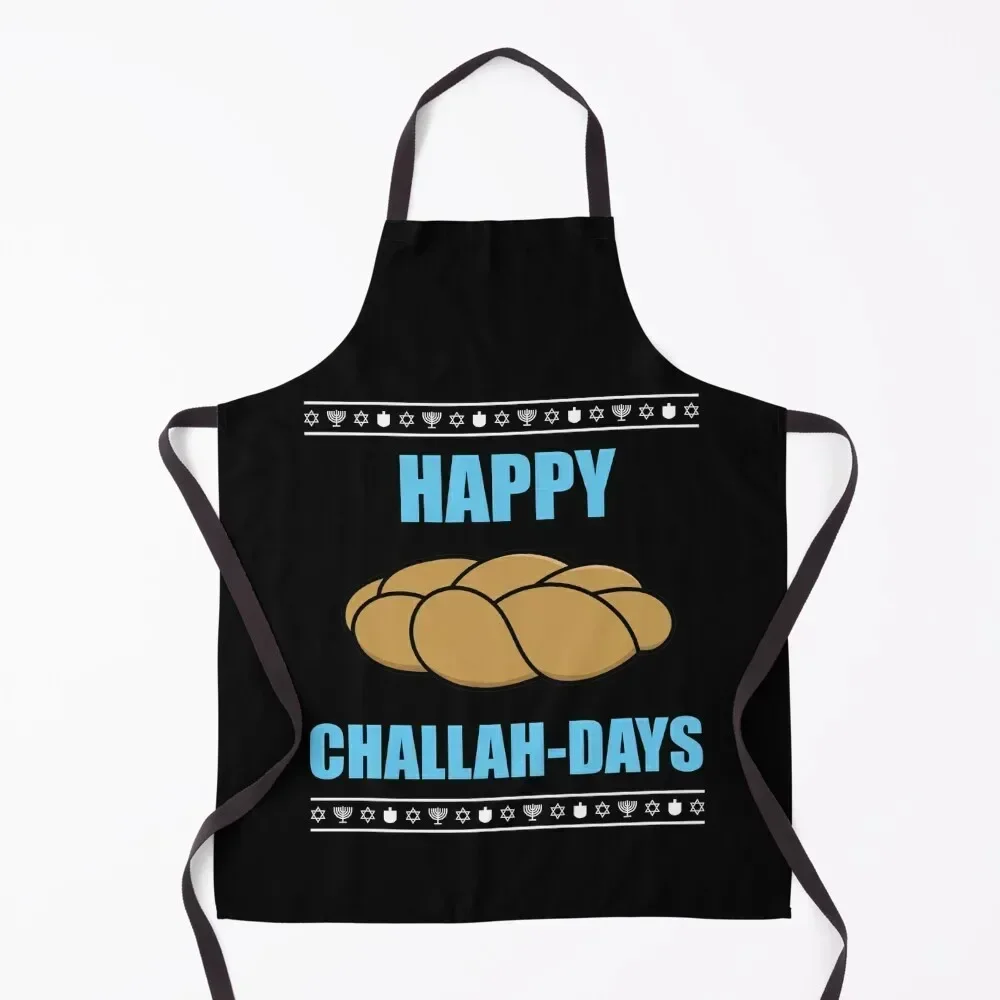 

Фартук Happy Challah-Days, одежда для повара, женские кухожи, средства для чистки дома, мужской кухонный фартук