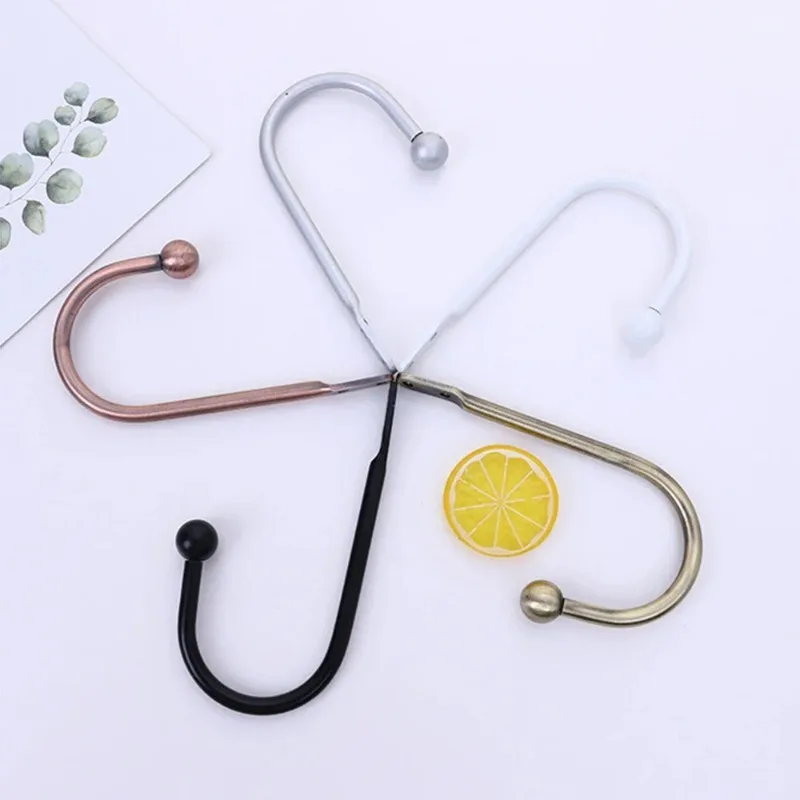 New 2PCS Retro Iron Simple Roundhead U-shaped Wall Hook Curtain Accessories Bedroom Kitchen Bathroom Hook With Screw 2025