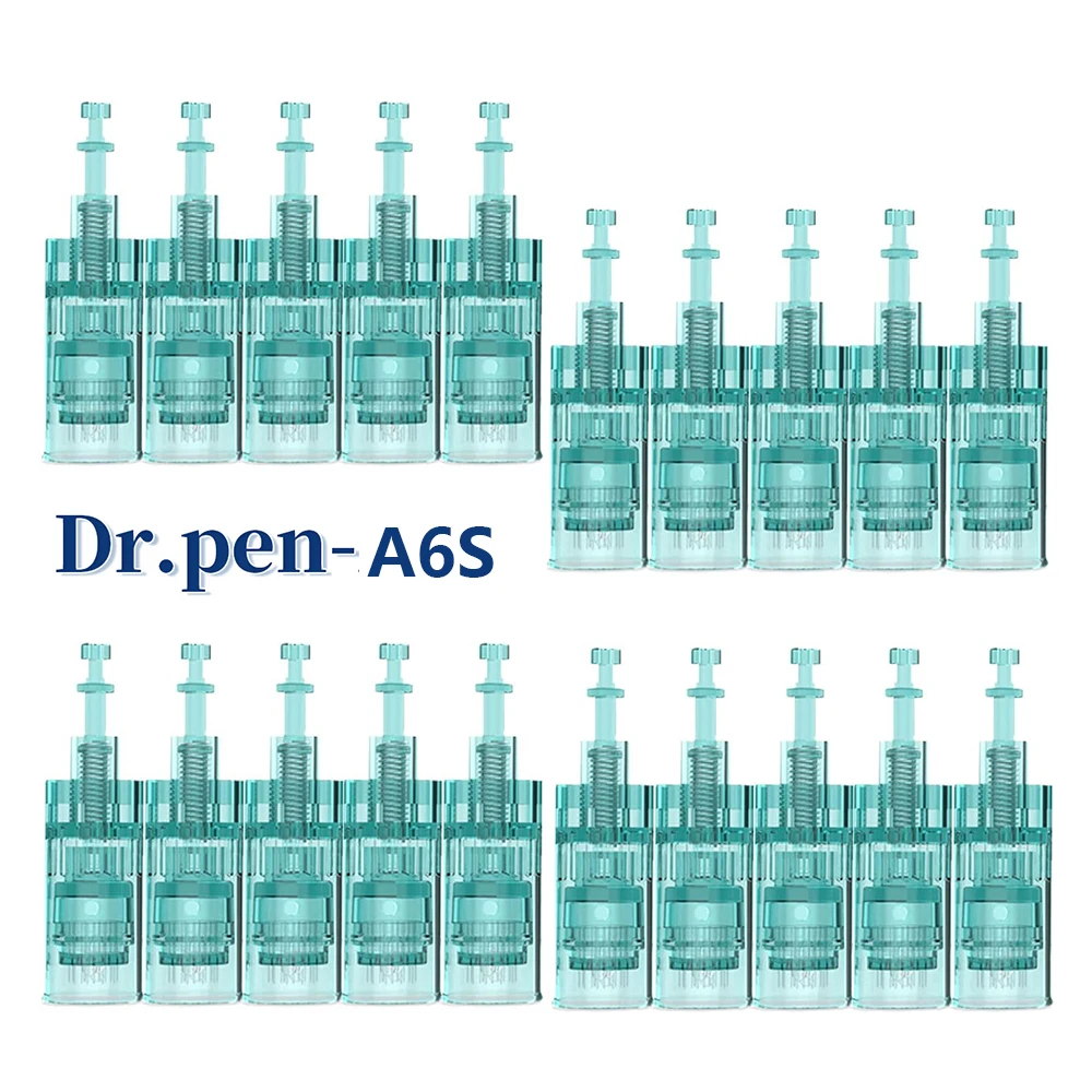 20 Pcs Dr.Pen Ultima A6S Needles Cartridges - Original Dr Pen A6S Replacement Parts MTS Needle 11/16/24/36/42 Pins/Nano