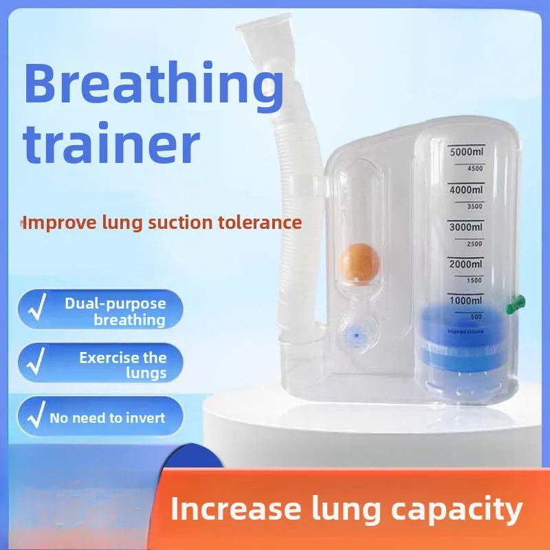 

3-Ball Breathing Exercise Device, Lung Function Trainer for Post-Surgery Recovery, Spirometer for Kids & Adults