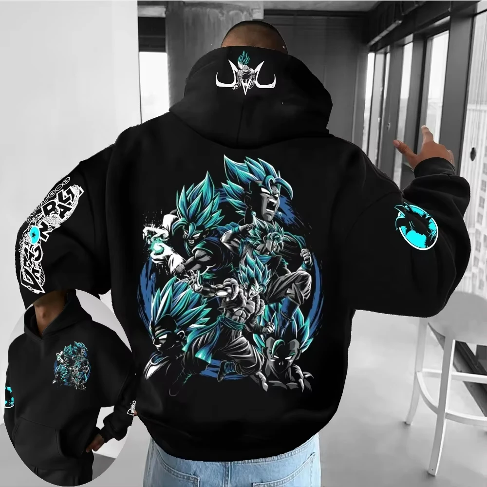 

Dragon Ball 2022, новинка, популярная мужская толстовка с капюшоном, свитер Гоку, японское аниме, весенне-осенняя детская повседневная одежда для родителей и детей для мальчиков