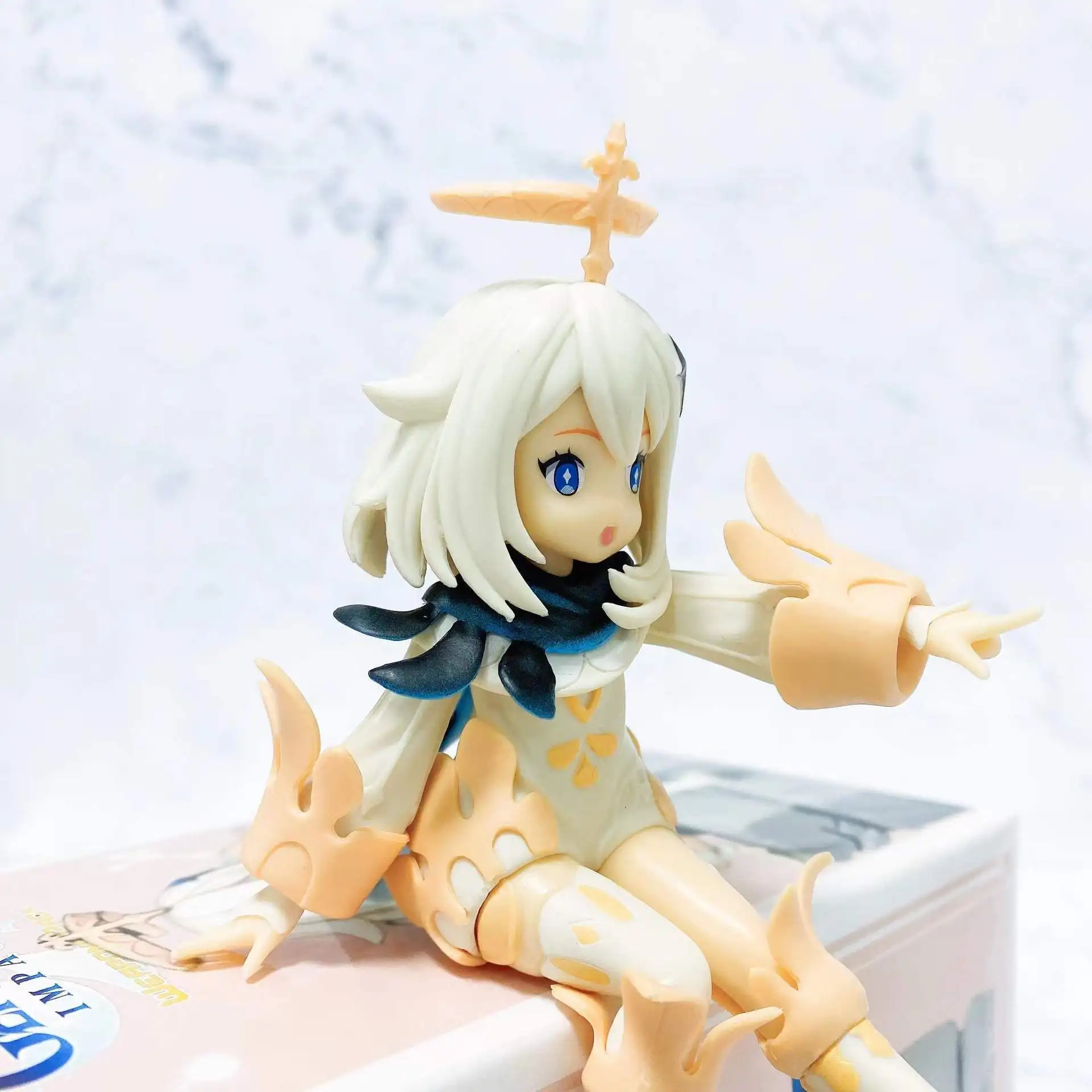12ซม.Genshin Impact Paimon Genshin Impact KleeอะนิเมะAction Figureบะหมี่กึ่งสําเร็จรูปความดันPVCของเล่นสะสมชุดของขวัญ