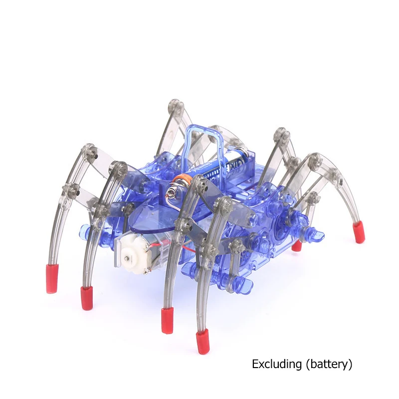 Hot Sale New Electric Robot Spider Toy DIY Educational Stem Robotic Assembles Kits for Kids Christmas Halloween Birthday Gifts