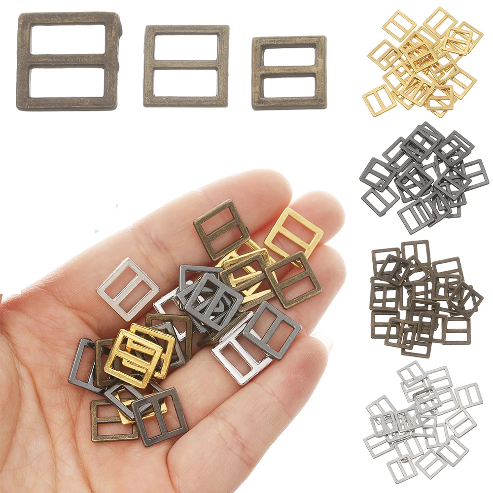 20/40Pcs Tiny Tri-glide Belt Buckle for DIY Doll Clothes Bags Mini Buckles Buttons Diy Doll Shoes Clothing Accessories 6/7/8.5mm