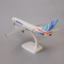 20cm Alloy Metal Air FLY DUBAI Airlines Boeing B737 Airplane Model Diecast Air Plane Model Aircraft w Wheels Landing Gears