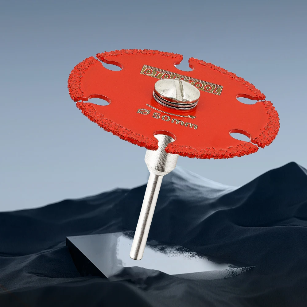 DT-DIATOOL Diamond Mini Cut Disc Set 30/40/50mm Iron Saw Blade Removable Shank Hand Tool Steel Metal Iron Pipe Nail Cut Plate view 2