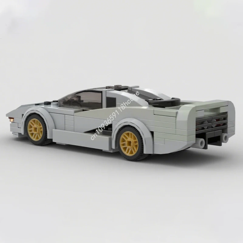 182 pçs moc 6-largo jaguares xj220 cidade campeões super blocos de construção de carro construir plástico educacional brinquedo de natal presente