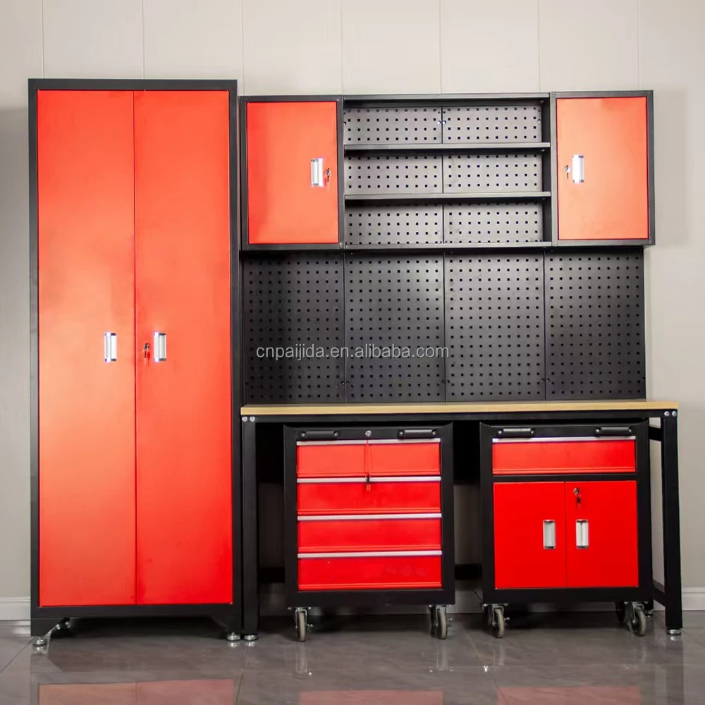 Professional Tool Cabinet Workbench Combination OEM Professional Steel Tool Cabinets Workbench CombinationATV&UTV