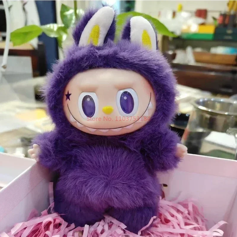 

New Arrival Labubu 17cm Milanese Purple Kingdom Series Model Doll Toy Cute Enamel Face Monsters Figure Keychain Birthday Gifts