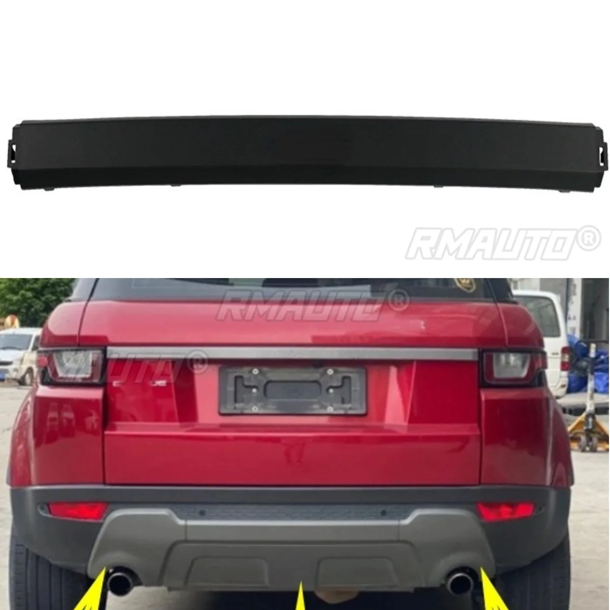 Kit carrosserie pour Range Rover Evoque Brilliance 2012-2019 : diffuseur, spoiler, lèvre de pare-chocs arrière, accessoires auto