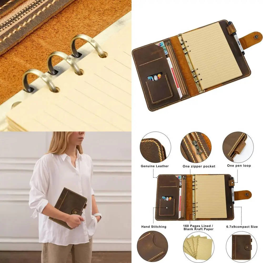 Brown A5 Leather Pl…