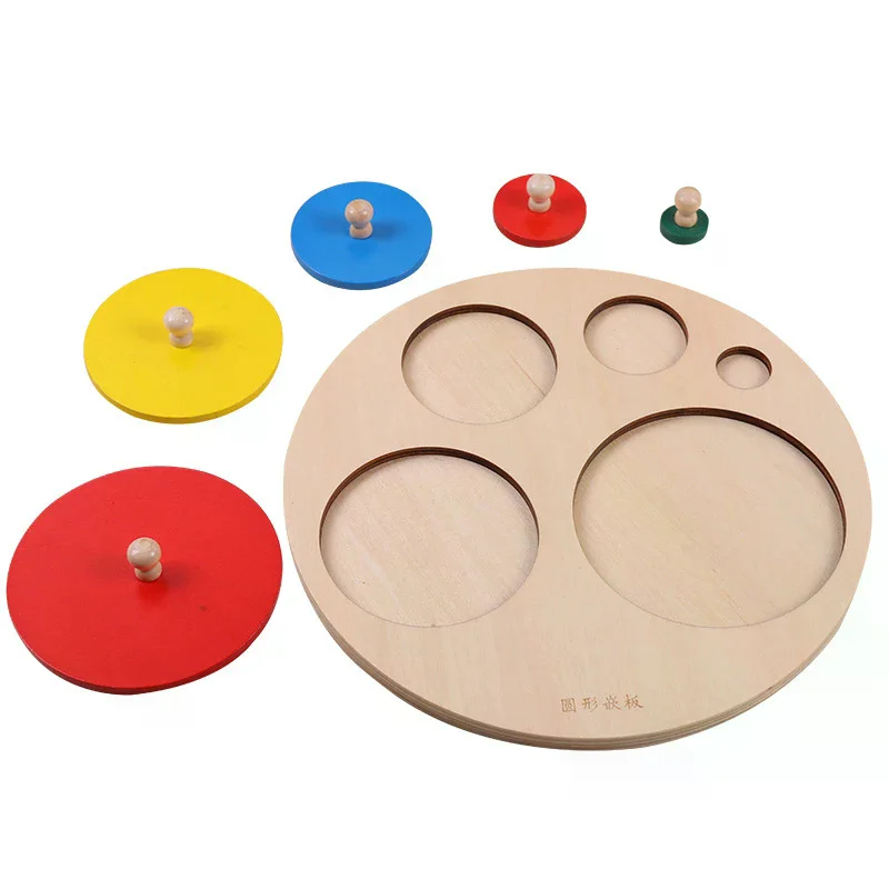 Montessori Puzzle Spielzeug Holz Geometrische Formen Sortieren Mathematik Bunte Vorschule Lernen Lernspiel Baby Kleinkind Spielzeug