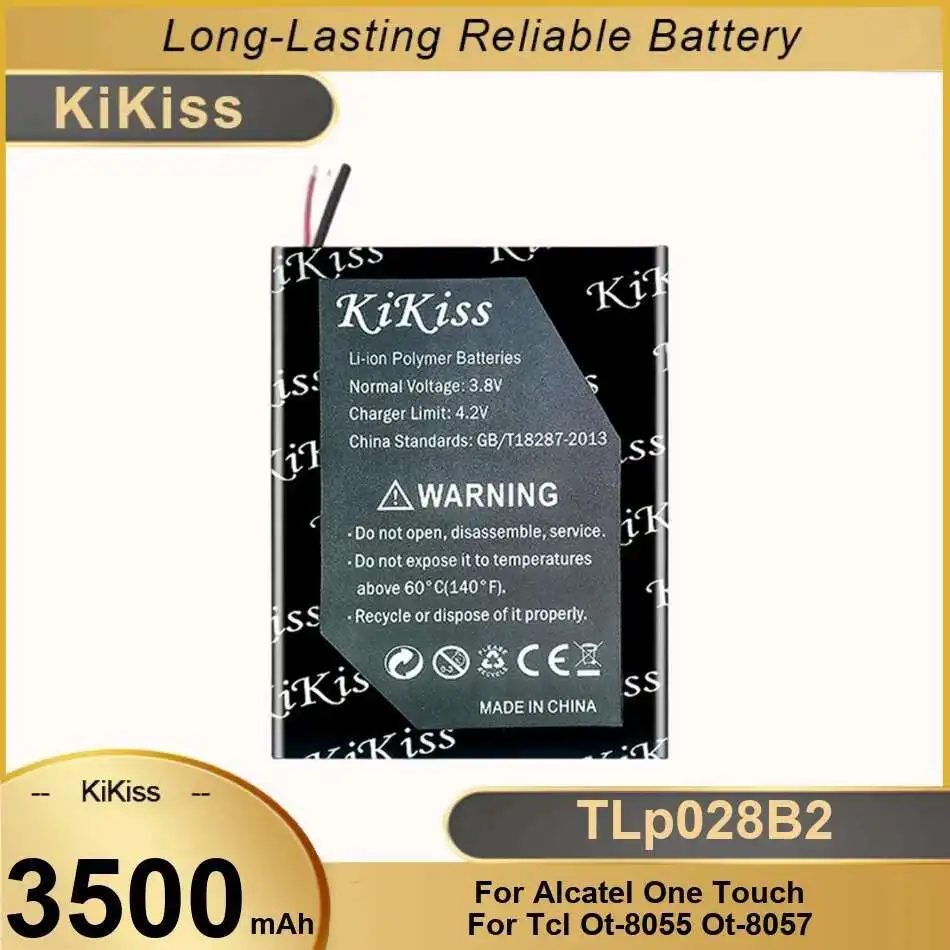

Reliable Power Supply For Alcatel One Touch Tcl OT-8055 OT-8057 3500Mah Mobile Phone Battery Tlp028b2