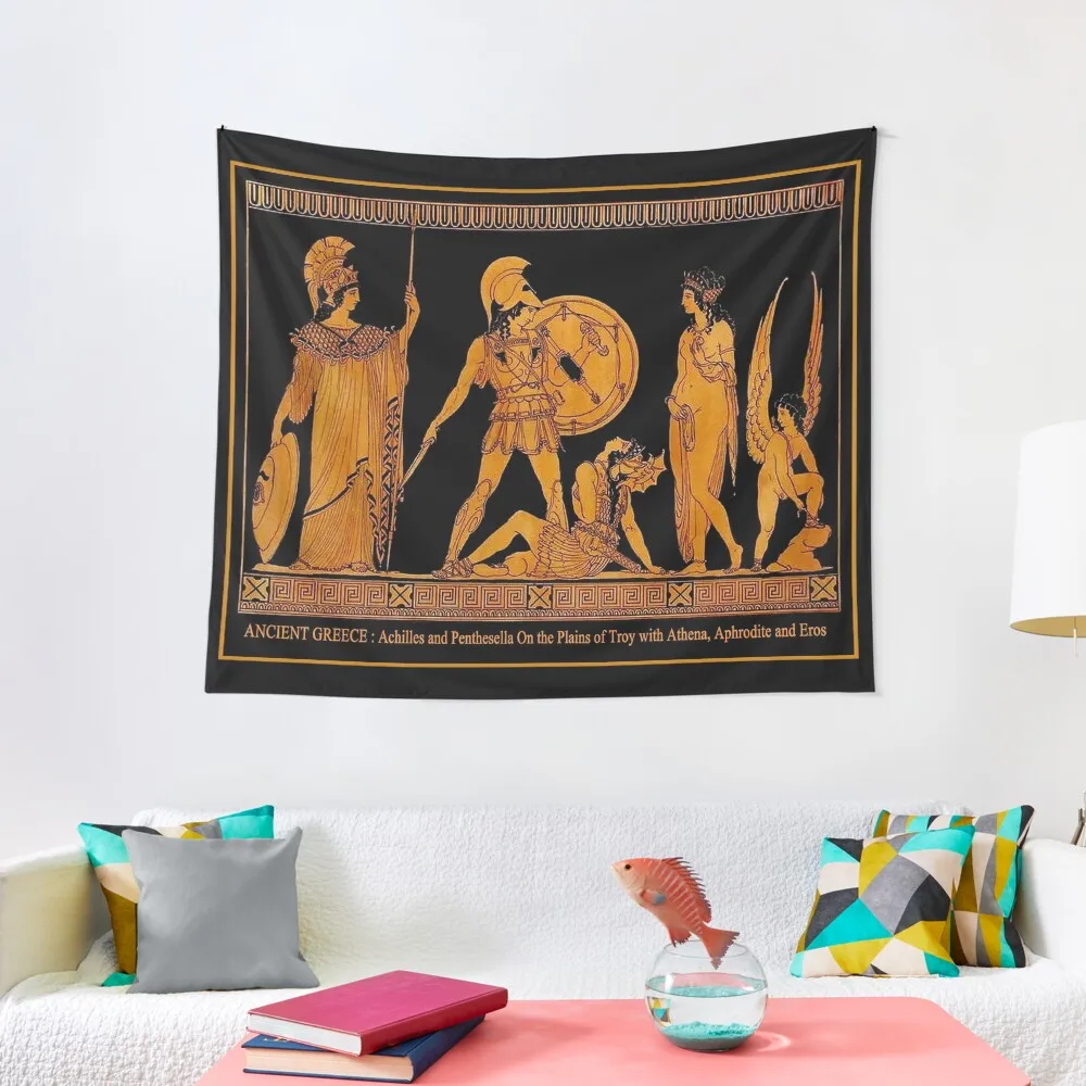 GREECE : Ancient God and Goddess Frieze Print Tapestry room decor for girls bedrooms decorations bed room decoration