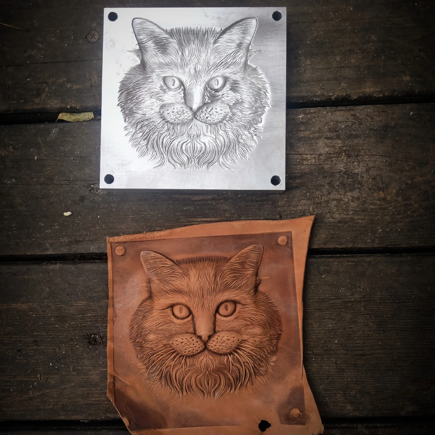 Leather 3D Ragdoll Cat Embossing Mold Aluminium Alloy Pressing Stamp Craft Metal Stamp Hydraulic Pressure Shaping Logo Stamper