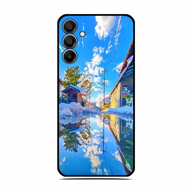 Back Case for Samsung A05 A15 Colour Floral Phone Case Soft Silicone TPU Cover for Samsung Galaxy A25 A35 A55 Protective Funda image 3