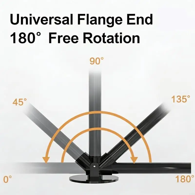 Pack of 1 Set Direct current Install Modifiable Shower Rod Bracket for Quick Arrange of 22mm and 26mm Shafts in Varied space