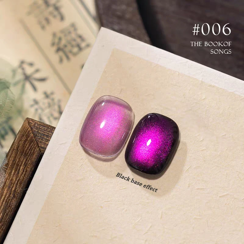 1pcs TC Autumn Popular Flash Green Blue Cat Eye Gel Nail Polish Whitening Glitter Ice Crystal Glass Bead Nail Art