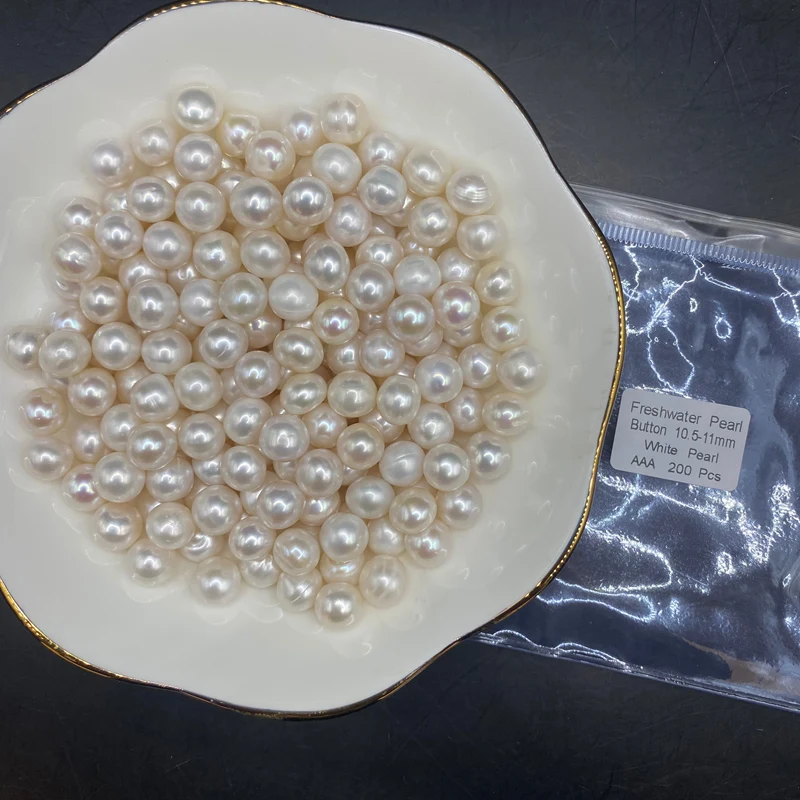

Wholesale Natural Freshwater Cultured Button Pearls AAA 4-10.5mm Half Drilled Hole Pearl Wholesale Jewelry Beads for DIY Earring