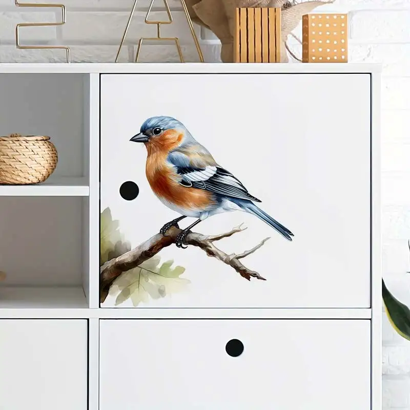 Isolated Finch Watercolor Bird Wall Sticker Bathroom Living Room Background Decorations Wallpaper Creative Animals Stickers S284