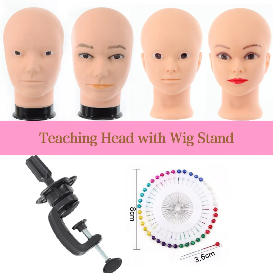 

Mannequin Head Wig Stand With Adjustable Wig Tripod Stand Holder For Wigs Making Display Cosmetology Manikin Training Head