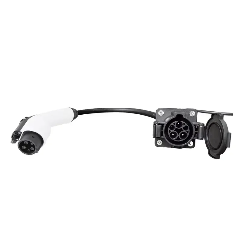 Ev Charger Iec 62196 Sae J1772 Ev Plug Ev Charging Cable Charger Adapter Type1 Extension Cord With Socket