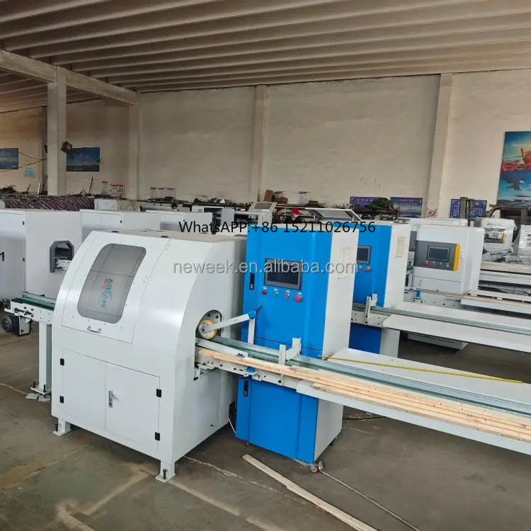 Professional Grade Waste Reduction Wood Knots Defect Pallet Beam Cutting Optimization Saw Optimize Timber Cut off Saw