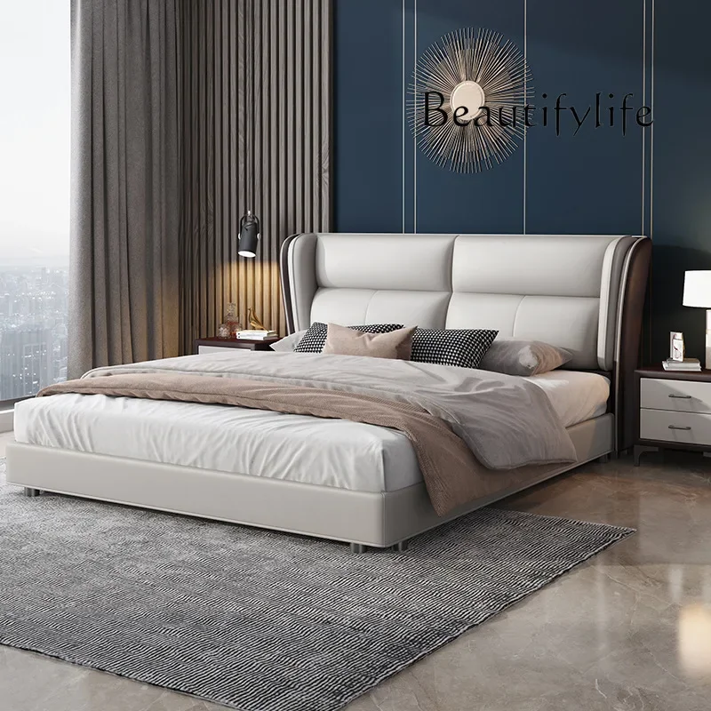 X36 2 Meters X 2 Meters Large Bed 1.8 Meters Double Bed High-end Bed Master Bedroom Atmosphere Light Luxury