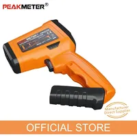 Laser LCD Digital IR Infrared Thermometer PEAKMETER PM6530B -50~800 Degree Non - Contact Temperature Meter Gun
