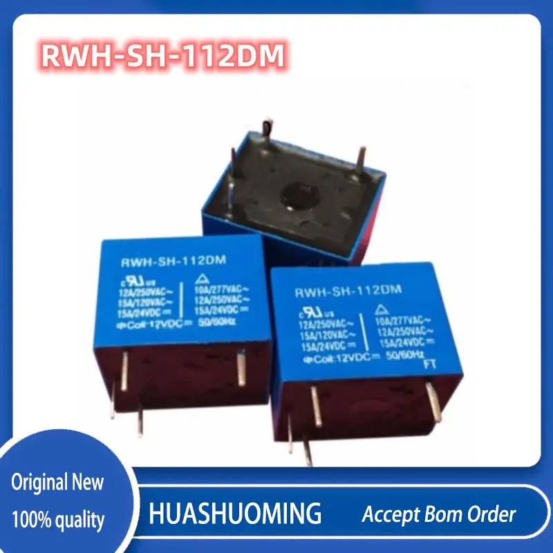 

10 шт./лот новый RWH-SS-112DM RWH-SH-112DM 4 контакта 15A 12 В постоянного тока