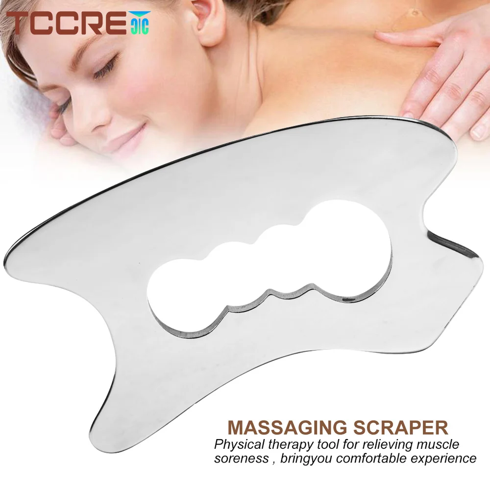 

304 Stainless Steel Gua Sha IASTM Tool Soft Tissue Mobilization Fascia Knife Fitness Rehabilitation Body Massage Tool