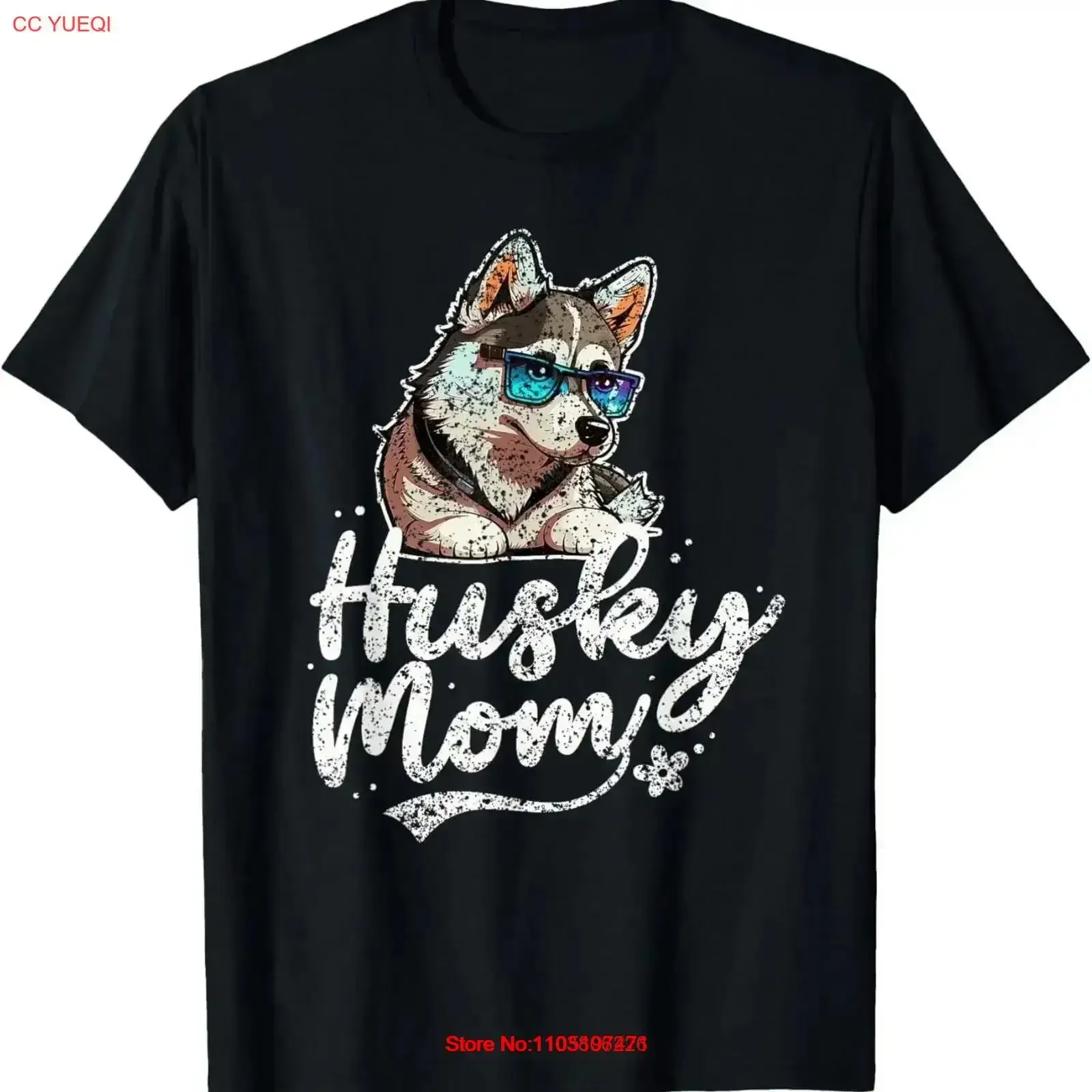 

Футболка Husky Mom Lover Owner Dog Huskies Mother Mommy Mama, винтажная потертая мужская футболка для повседневной носки, универсальный винтажный топ