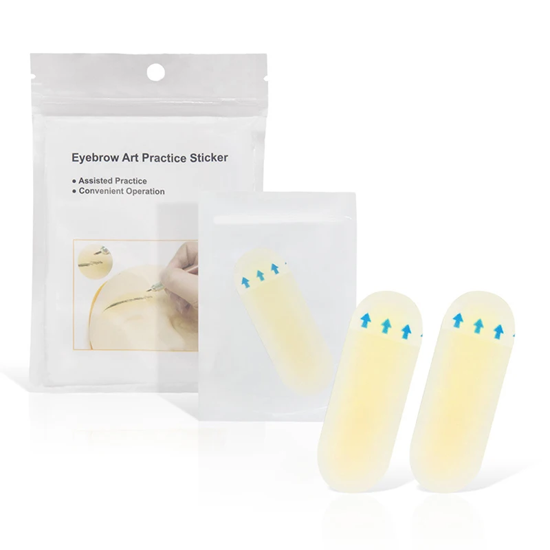 

Переносная наклейка на кожу бровей, татуировка, настоящая работа, практика, перманентная силиконовая татуировка, учебные принадлежности, защита бровей