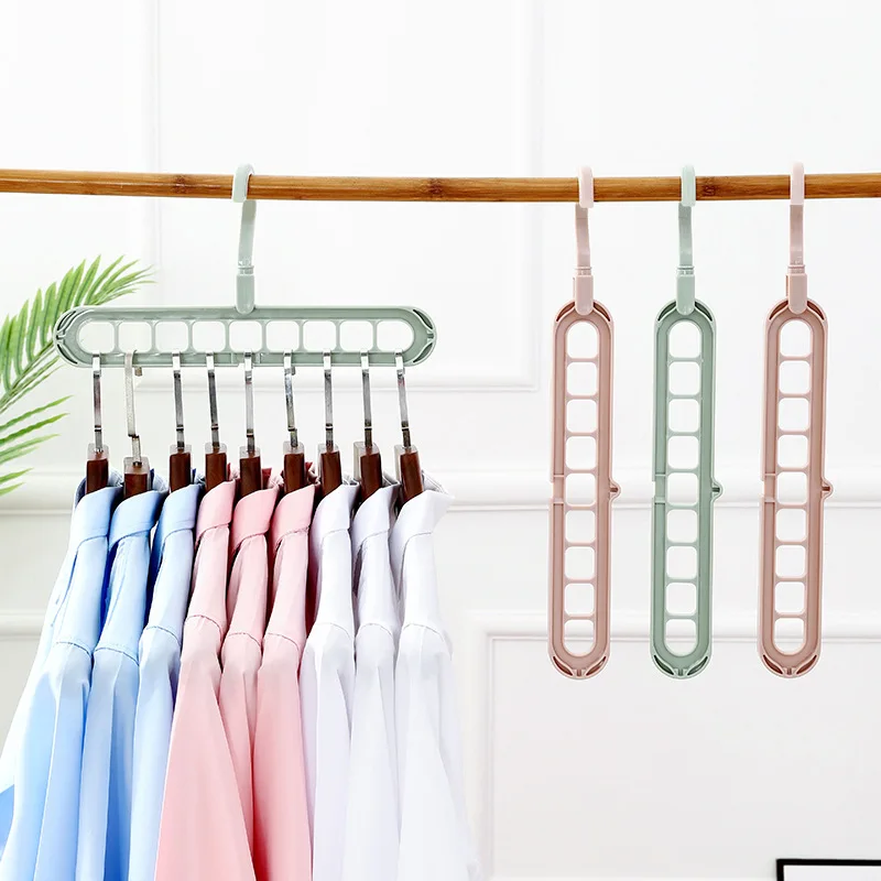 2/5pcs Magic Multi-port Support Hangers for Clothes Drying Rack Multifunction Plastic Clothes Rack Drying Hanger Storage Hangers