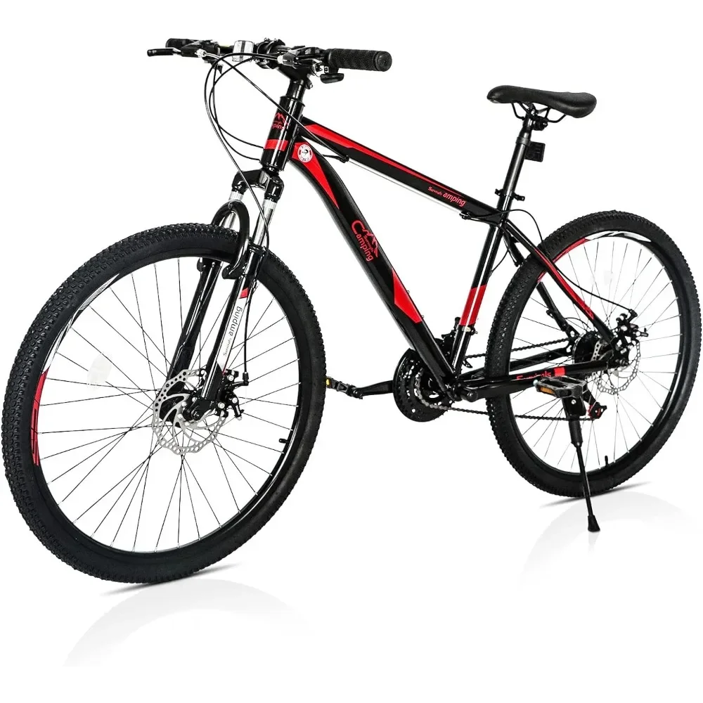 

Mountain Bike 26Inch Men&Women Mountain Bike 21-Speed Adult Bikes,Double Disc Brake,Suspension Fork,High Carbon Steel Frame