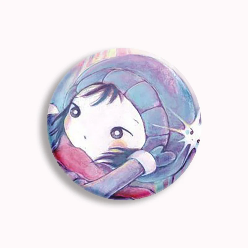 Kikuo Anime Japan Music Character Button Pin Creative Cute Lapel Brooch Cartoon Women Jewelry Friends Gift Badge