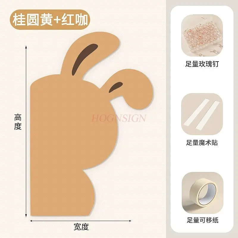 1pcs Felt wall stickers, photo walls, high-end living room wall decorations, soft wooden boards, cultural display walls