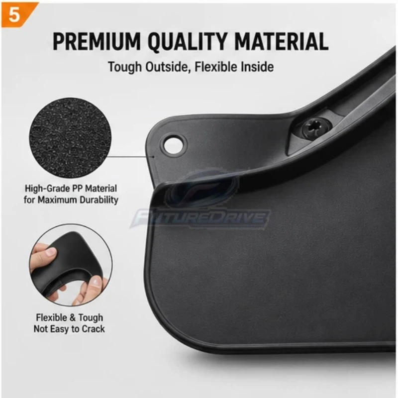 For Lantu Zhiyin Car Tire Mud Flaps, Universal Fit, Durable, Waterproof, Front/Rear, Auto Accessories, Wholesale, Dropshipping