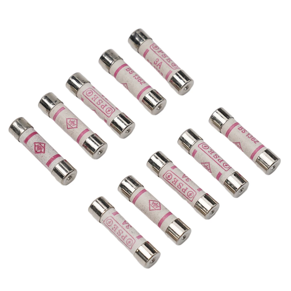 A Full Range of Mains Fuse Links Available in a Convenient Pack Containing Ten Units Rated Up to Thirteen Amps