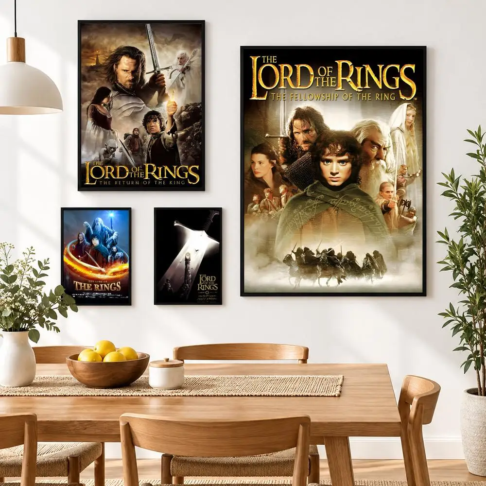 The L-lord of the RingSss Poster Waterproof HD Modern Peel And Stick Wall Decor Living Room Dorm Garage