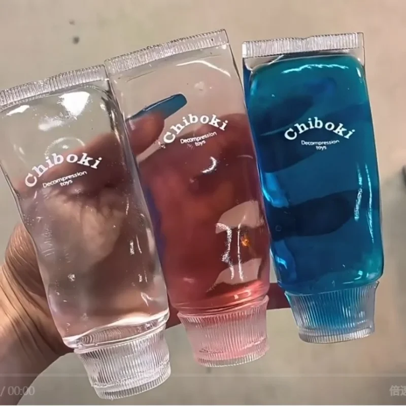 In Stock Chiboki Jam Toothpaste Squeeze Ball Thin Skin Non-Rebound Vaseline Texture Stress Relief Toy Collectible Squeeze Fun
