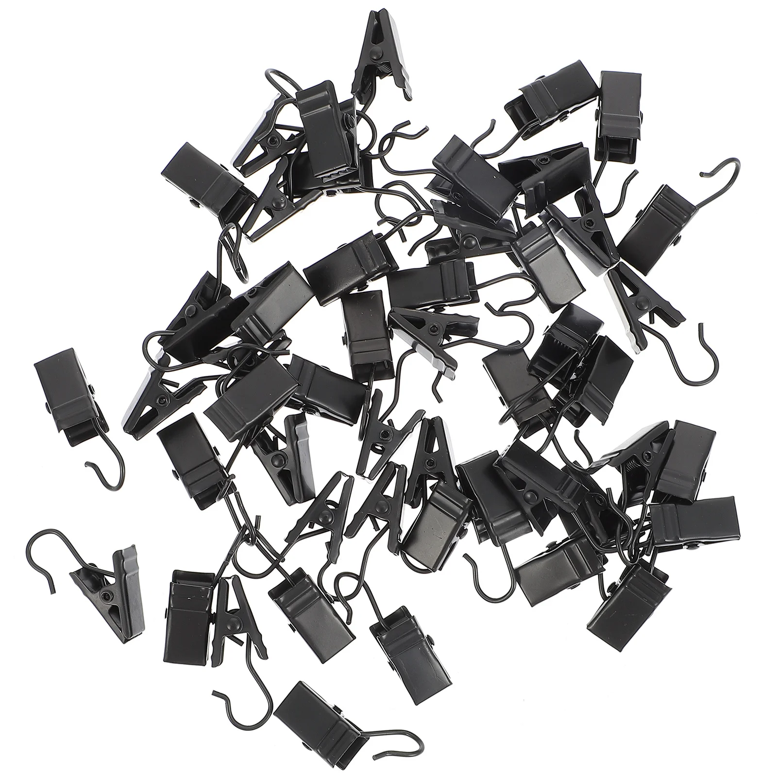 50Pcs Curtain Clamp Fixator Premium Metal Clip for Hanging Curtain Accessory Photo Display Light String Holder Kitchen Bathroom