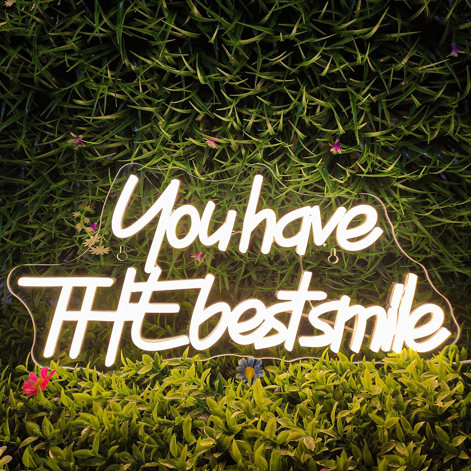 You Have The Best Smile Neon Signs LED Room Wall Decor USB Powered For Bedroom Living Room Birthday Party Home Art Decor Gifts