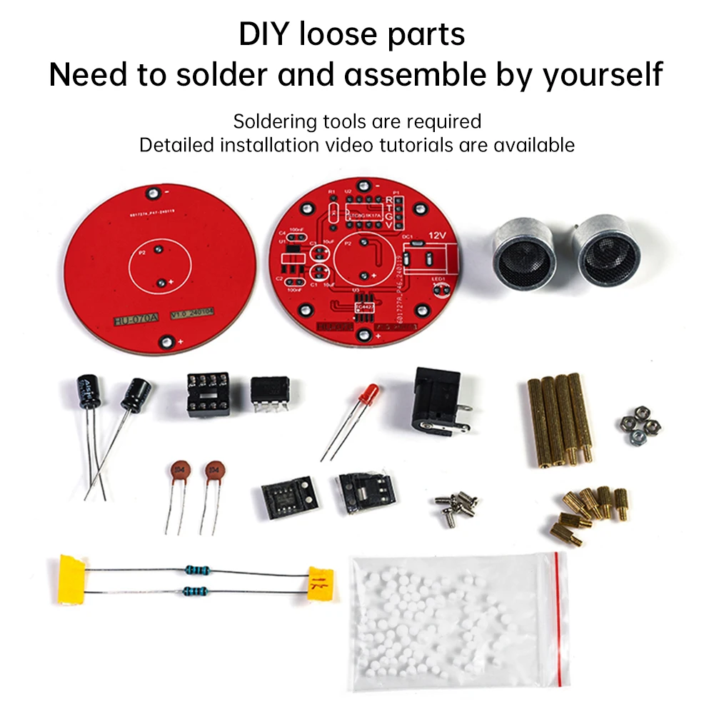 DC9~12V Ultrasonic Levitation Kit DIY Electronic Standing Wave Controller DIY Kit Student Teaching Welding Practice