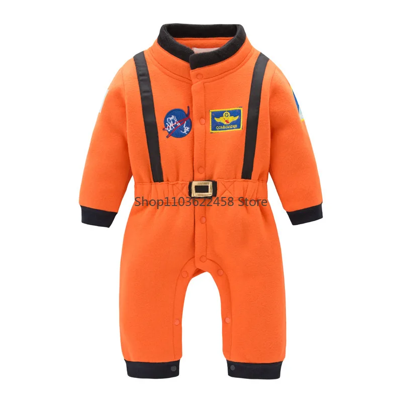 Astronaut Costume Space Suit Rompers for Baby Boys Toddler Infant Halloween Christmas Birthday Party Cosplay Fancy Dress